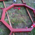 This is the steel tension ring for the cupola that will be in the center of the main living space
